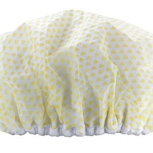 Drybar Gray and Yellow Shower Cap